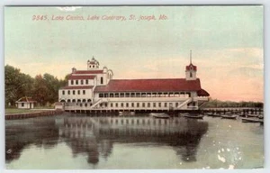 ANTIGUA POSTAL LAKE CONTRARY CASINO ST JOSEPH MISSOURI MO 1910 - Imagen 1 de 2