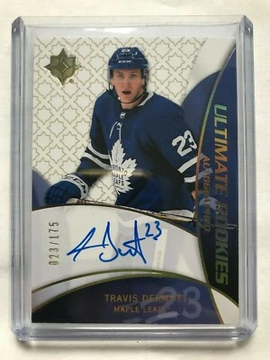 2018-19 TRAVIS DERMOTT JERSEY #23 Ultimate Rookies Auto 1/1  UD 23/175 - Image 1 of 4