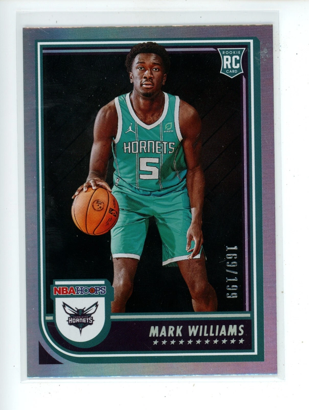 2022-23 NBA Hoops MARK WILLIAMS #245 Rookie RC Silver /199 Charlotte Hornets