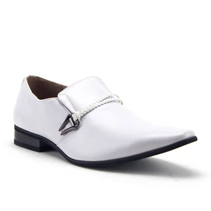New Men's 98105 Slip On Pointed Toe Loafers Dress Shoes - Picture 1 of 43