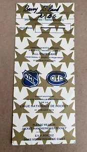 1975 NHL ALL STAR Game Press Pass MONTREAL FORUM - NBC - 28th Annual - Picture 1 of 5