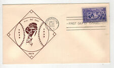 1939 BASEBALL CENTENNIAL 855-89D SANDERS COLOR VARIETY Brown Flat Print CV $90
