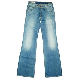 K. O.I Kings Of Indigo Ladies Jeans Bootcut Pants Flare Wide XS 32 W25 L32 Blue - Picture 1 of 5