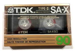 TDK SA-X 90 Vintage Audio Cassette Blank Tape Sealed Made in Japan Type II v4 - Bild 1 von 3
