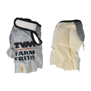 GUANTI CICLISMO VINTAGE TEAM TVM FARM FRITES CYCLING GLOVES SIZES M XL NEW - Photo 1/2
