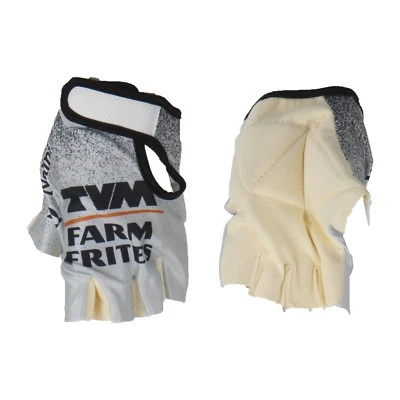 GUANTI CYCLISMO VINTAGE TEAM TVM FARM FRITES FAHRRADHANDSCHUHE GR. M XL NEU