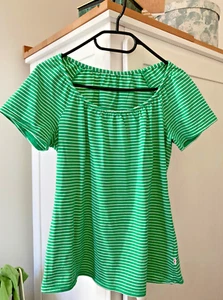 Blutsgeschwister T-Shirt kurzarm (Größe 38) – grün-weiß - wie neu! - Bild 1 von 3