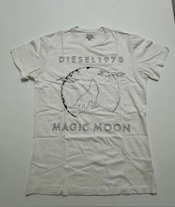 T-shirt Diesel Bianca Con Stampa Nuova - Imagen 1 de 5