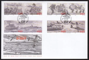 Isle of Man 2004 FDC D Day 60th Anniversary - Picture 1 of 1