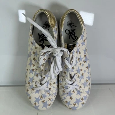 Zapatos OTBT Corte en Estrella Azul Dorado Cuero Con Cordones Tenis Comodos Talla 12M Foto 1 de 2