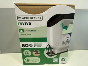 Scie sauteuse sans fil noire + Decker Blac Reviva 12 V/1,5 Ah - Imagen 1 de 1