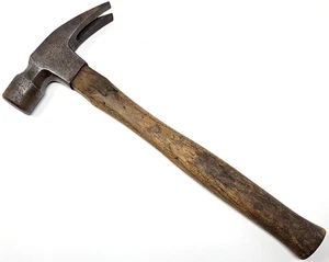 Vintage Vaughan 20 oz. 999 Zimmermann gebogener Klauenrahmenhammer mit Holzgriff - Bild 1 von 14