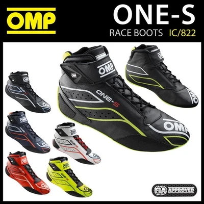 OMP One-S Professional Racing Boots Top Spec Modern Design FIA 8856-2018 Spec - Image 1 of 4