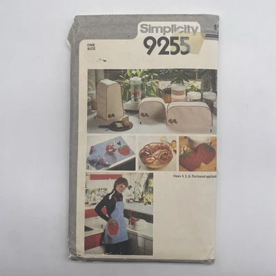 Simplicity Sewing Pattern 9255 Apron Tablecloth Uncut - Image 1 of 4