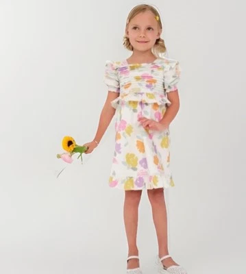 Vestido de encaje con volantes Lil Lemons de For Love and Lemons, Shona talla 6T Foto 1 de 4