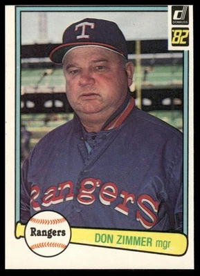 1982 Donruss #195 Don Zimmer Texas Rangers - Image 1 of 2