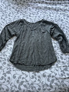 Prana Peasant V-Neck Women’s Blouse Size Medium - Picture 1 of 6