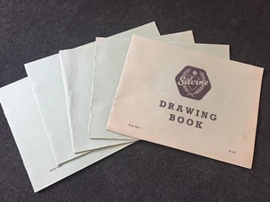 Vintage Silvine Drawing Books x 5 - Picture 1 of 3