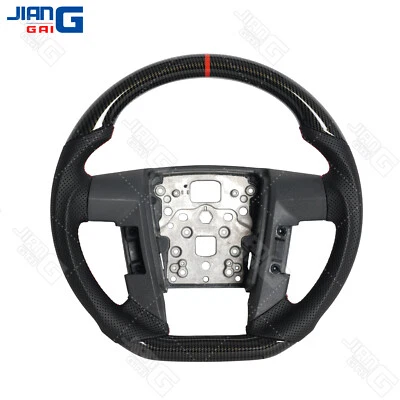 Volante de fibra de carbono Hydro Dip apto para Ford F150 Raptor sin calefacción 2009-2014 Foto 1 de 4