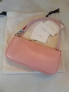AUTH NWT BY FAR Rachel Lizard Embossed Leather Shoulder Bag In Venus - Picture 1 of 8