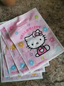 Pink Hello KittyThemed Party Bags, Pack of 5 *New* - Picture 1 of 2