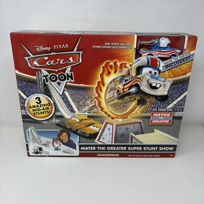 Disney Pixar Cars Toon Mater The Greater Super Stunt Show Race Track - Image 1 of 2