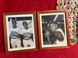 Prints of Baseball Greats Monte Irvin & Willie Mays 1951 & Roberto Clemente 1958 - Picture 1 of 7