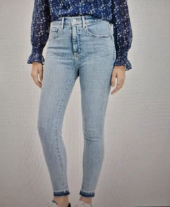 Loft Curvy Fit High Rise The Skinny Jeans Petite Staple Light Indigo Wash 28/6 - Picture 1 of 16