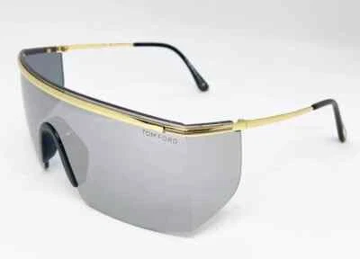 Nuevo Tom Ford PAVLOS-02 FT0980 30C Gafas de sol Dorado/Plateado Espejo Protector Foto 1 de 4