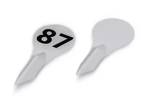 Distanzmarkierer mit Stift klein - Wurfgerät - leer oder individuelle Zahl - Bild 1 von 5