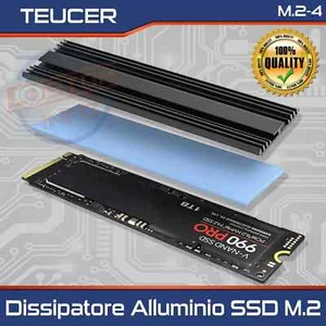 TEUCER Kühlkörper M.2 SSD 2280 Aluminium mit Wärmelager PS5 PC - Bild 1 von 9