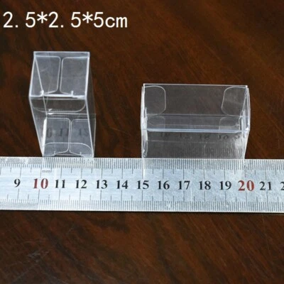 50 cajas de PVC transparentes cubo boda fiesta regalo caja de dulces transparente vacía Foto 1 de 4