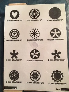 ***NEW*** STAMPIN' UP! " LITTLE PIECES " (SET OF 12) PRE-ASSEMBLED***NEW*** - Picture 1 of 6