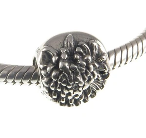 Chamilia 925 silver CHRYSANTHEMUM charm bead, November birth flower, garden club - Picture 1 of 8