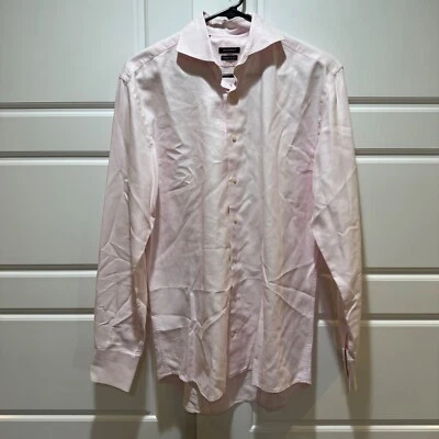 Suitsupply Dress Shirt Cotton Two Ply Light Pink Business Casual 15 1/2 - Image 1 of 4