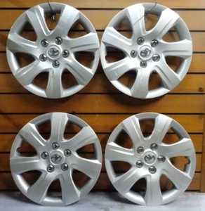 NEW SET Hubcaps FIT Toyota Camry 2010-2011 Premium Replica 16-inch Silver 61155 - Picture 1 of 4
