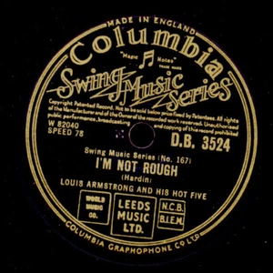 LOUIS ARMSTRONG & HOT 5 I'm not rough /Put 'em down blues Schellack 78rpm X4306 - Picture 1 of 2