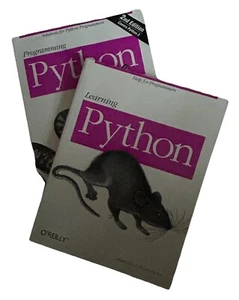 Learning Python + Programming Python 2x PB+CD BUNDLE Computer Science FREE PP - Picture 1 of 9