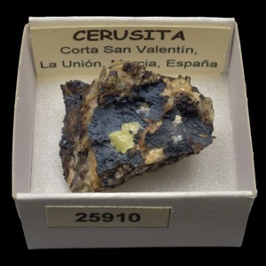 CERUSITA (Corta San Valentin, La Union, Murcia) #25910 / Cerussite - Picture 1 of 1