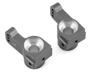 ST Racing Concepts DR10 Aluminum 0° Toe-In Rear Hub Carriers (2) (Gun Metal) - Picture 1 of 2