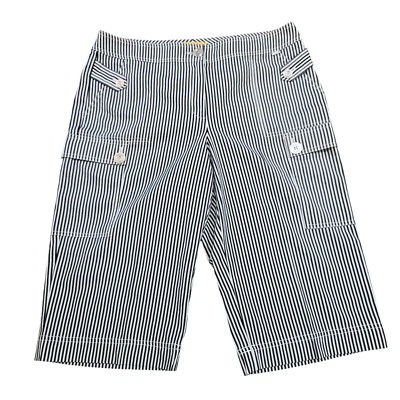 Bermudas a Rayas St. John Para Mujer Talla 12 Larga Línea Carga Pantalones Cortos Náuticos Elastizados Foto 1 de 4