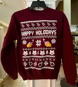 Limited Edition Design ~ HAPPY HOLODAYS ~ Youth L Sweatshirt ~ Simply Nailogical - Picture 1 of 5