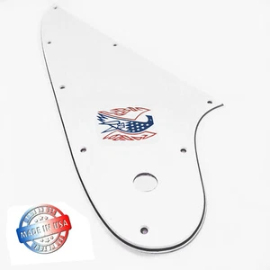 Golpeador blanco de 3 capas para Gibson Firebird 2007-2019 + calcomanía del bicentenario de los años 70 - Imagen 1 de 10