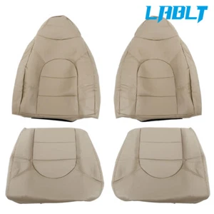 LABLT Driver Passenger Side Seat Cover Tan For Ford 1999 2000 F250 F350 Lariat - Picture 1 of 8