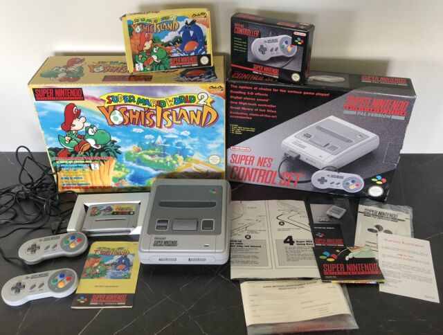 GAME CONSOLE, Super Nintendo, Pal Version, as well as 3 games.  Miscellaneous - Modern consumer electronics - Auctionet