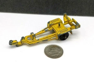 Vintage Diecast Boat Trailer Hitch Yellow 3" Long Tootsie Toys - Picture 1 of 8