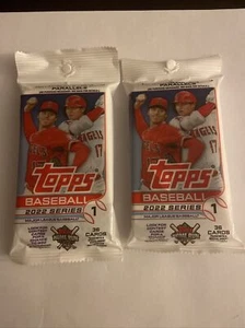 2 Pack Lot 2022 Topps Series 1 Baseball Value Pack 36 Cards Per Pack New Sealed - Picture 1 of 2