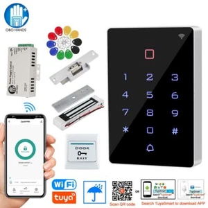 Door Access Control Kit WiFi Tuya Waterproof RFID Keypad Electric Strike Locks - Imagen 1 de 19