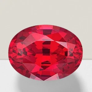 Ruby Oval Cut Gemstone 9 Cts - 16x12 mm Lustrous Loose Gem - Picture 1 of 6