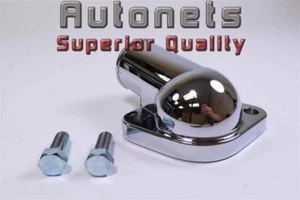 Chrome Water Neck Thermostat Housing Pontiac 326 350 389 400 421 455 Gto O-ring - Foto 1 di 2